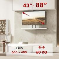 Elektrische plafond- en vloergreep, Maclean, 43''-88'', VESA 600x400, max 60kg, 100-240V AC, 50/60Hz - thumbnail