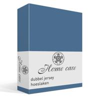 Dreamhouse Dubbel Jersey 220 gr. Hoeslaken Blauw 140 x 200/220 cm - thumbnail
