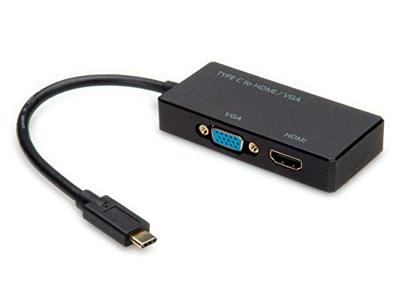 VALUE Beeldschermadapter USB Type C - VGA / HDMI VALUE Beeldschermadapter USB Type C - VGA / HDMI
