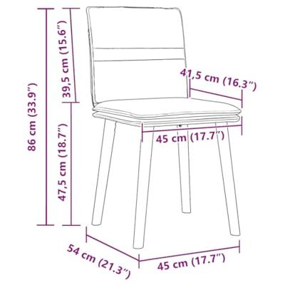 Eetkamerstoelen 4 st stof jeansblauw