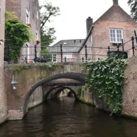 Alexsar Art Tuinschilderij molenstraat 50x50cm - thumbnail