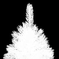VidaXL Kunstkerstboom met levensechte naalden 120 cm wit - thumbnail