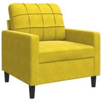 3-delige Loungeset met kussens fluweel geel - thumbnail