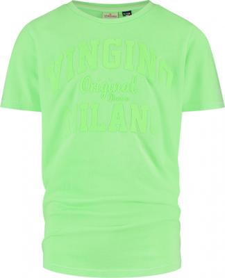 Vingino Essentials T-shirt met logo neon groen Vingino Essentials T-shirt met logo neon groen