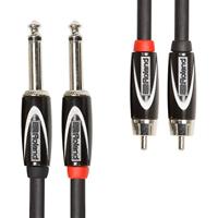 Roland RCC-3-2R28 audio kabel 1 m 2 x 6.35mm 2 x RCA Zwart - thumbnail