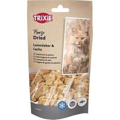 Trixie Freeze Dried Lamslever & Zalm kattensnacks 25 gram