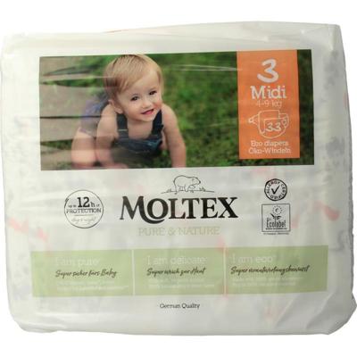 Moltex Pure & nature babyluiers midi 33 Stuks