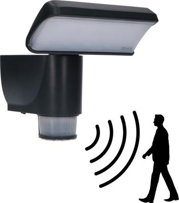 LED Buitenlamp met bewegingssensor - Licht volgt beweging - Kantelbaar - IP44 - LED Buitenlamp met bewegingssensor - Licht volgt beweging - Kantelbaar - IP44 - Antraciet