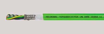 HELU TOPGEBER 512 Encoderkabel 8 x 0.14 mm² + 4 x 0.50 mm² Groen 79513 50 m