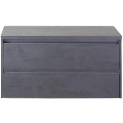 Dante Badmeubelset 100 cm - Beton Antraciet - Wastafelbovenblad