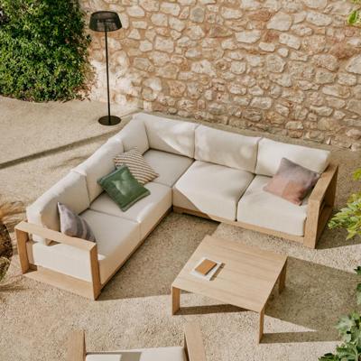 Kave Home 5-zits Loungebank 'Ambra' Acaciahout