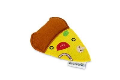 Beeztees pizza - kattenspeelgoed - geel - 10,5x7,5x1,5 cm Beeztees pizza - kattenspeelgoed - geel - 10,5x7,5x1,5 cm