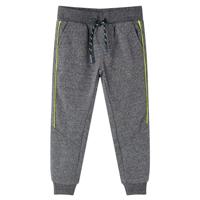 VidaXL Kinderjoggingbroek 128 gemêleerd grijs - thumbnail