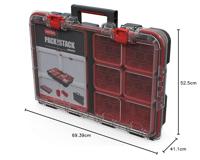 KETER 250927 Stack n Roll Gereedschapskist (leeg) Zwart - thumbnail