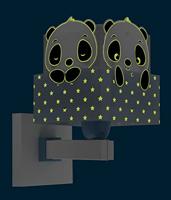 Dalber Kinderkamer wandlampPanda soft blauw - 63169T - thumbnail