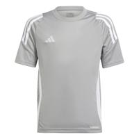 adidas Tiro 24 Voetbalshirt Kids Lichtgrijs Wit - thumbnail