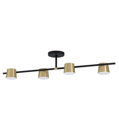 Stars of Light Black with gold ceiling lampAltamira 4-light - 39984