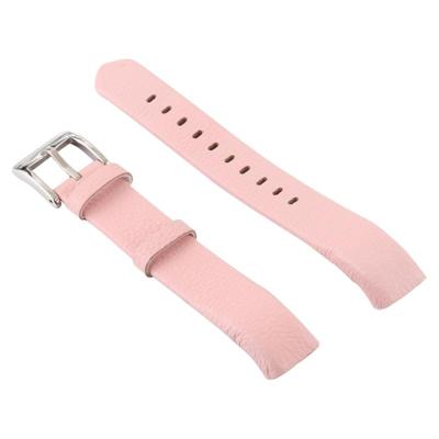Slimme horloge glanzende lederen horlogeband voor Fitbit Alta (roze) Slimme horloge glanzende lederen horlogeband voor Fitbit Alta (roze)