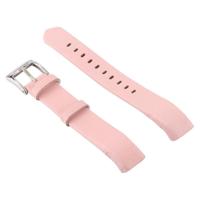 Slimme horloge glanzende lederen horlogeband voor Fitbit Alta (roze) - thumbnail