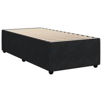Bedframe fluweel zwart 80x200 cm - thumbnail