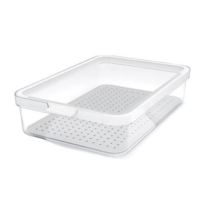 Rotho cauma koelkastorganizer 27x18.4x6.2 cm 2.6l wit/transparant Rotho cauma koelkastorganizer 27x18.4x6.2 cm 2.6l wit/transparant