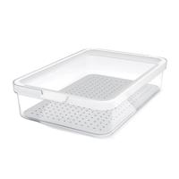 Rotho cauma koelkastorganizer 27x18.4x6.2 cm 2.6l wit/transparant - thumbnail