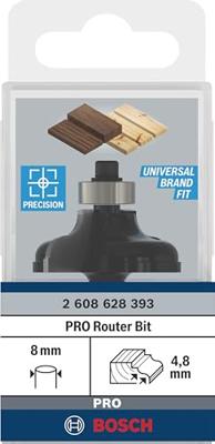 Bosch Accessoires Profielfrees A 8 mm, R1 4,8 mm, B 11 mm, L 14,3 mm, G 57 mm 1st - 2608628393 - thumbnail