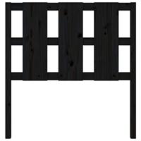 Hoofdbord 105,5x4x100 cm massief grenenhout zwart - thumbnail