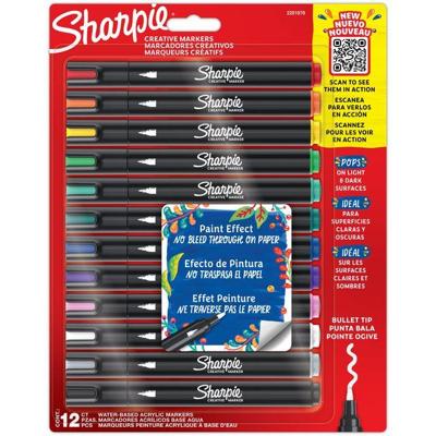 Creatieve marker sharpie 12st assorti