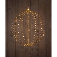 Metal 60 cm 3D Ball Black With 288 Led Flash Classic Warm kerstverlichting Anna's Collection - Annas collection - thumbnail