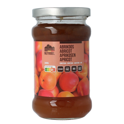 Abrikozen confituur bio 340 Gram