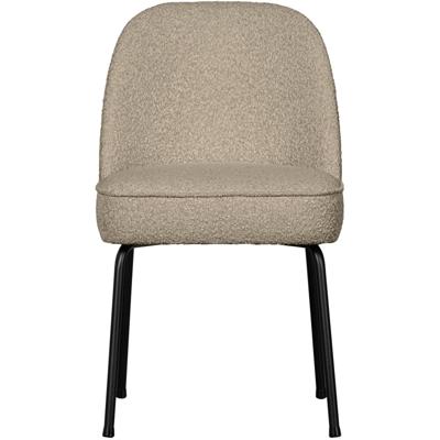 WOOOD Eetkamerstoel 'Vogue' Bouclé, kleur Beige