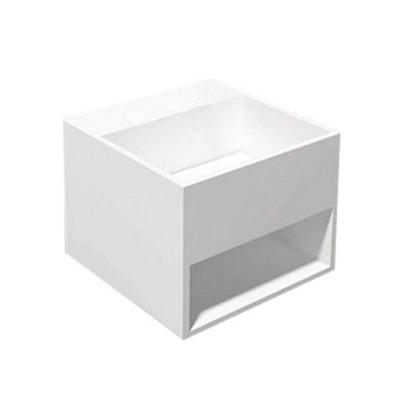 Wastafel Best Design HQ-500 Just Solid 50x50x25 cm Mat Wit