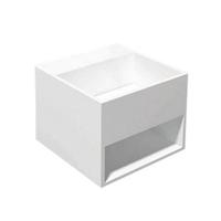 Wastafel Best Design HQ-500 Just Solid 50x50x25 cm Mat Wit - thumbnail