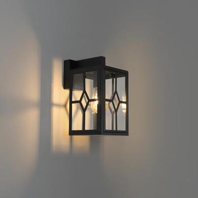 QAZQA Klassieke buiten wandlamp zwart IP44 - Dover