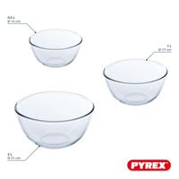 Pyrex - Classic Prepware Mengkom - Set van 3 Stuks - Glas - Pyrex - thumbnail