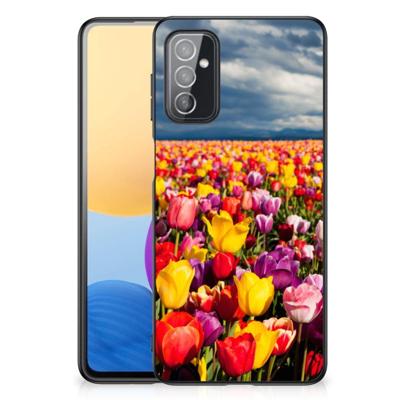 Samsung Galaxy M52 Bloemen Hoesje Tulpen Samsung Galaxy M52 Bloemen Hoesje Tulpen