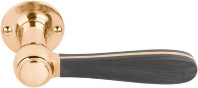 Formani Lazaro Rosa-Violan BOSCO LZ100-G deurkruk geveerd op rozet - messing ongelakt/mat zwart