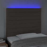 Hoofdbord LED 80x5x118/128 cm stof taupe - thumbnail