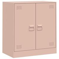 Dressoir 67x39x73 cm staal roze - thumbnail