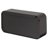 Wandkubus Sealskin Brix 50x24 cm Large Zwart - thumbnail