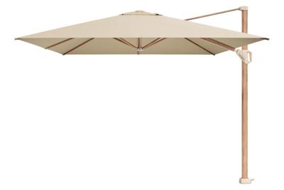 Platinum Challenger zweefparasol T1 premium 4x3 houtlook frame champagne doek