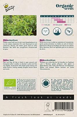 Organic Basilicum Citroensmaak (Bio) zaden Buzzy - Buzzy