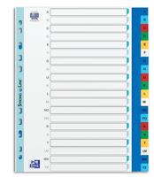 Tabbladen Oxford A4+ 11-gaats 20-delig A-Z PP kleur | 25 stuks - thumbnail