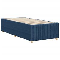 Bedframe zonder matras 90x190 cm stof blauw - thumbnail