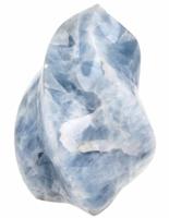 Ruwe Edelsteen Calciet Blauw Feng Shui Vlam (Model 2) - thumbnail