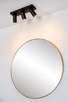Lucide TAYLOR - Plafondspot Badkamer - LED Dim to warm - GU10 - 3x5W 2200K/3000K - IP44 - Zwart - thumbnail