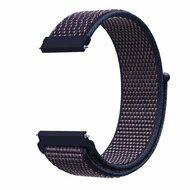 Garmin Forerunner 570 (42mm) / 55 / 245 / 645 - Sport Loop nylon bandje - Navy / donkerpaars gemêleerd