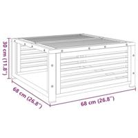 Tuintafel 68x68x30 cm massief acaciahout - thumbnail