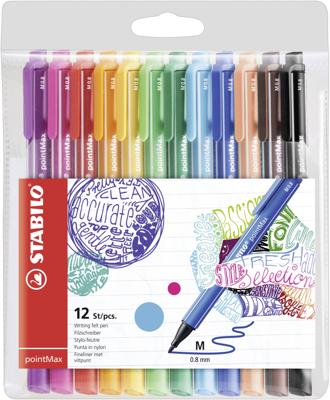 Stabilo pointmax viltstiften, 12st.